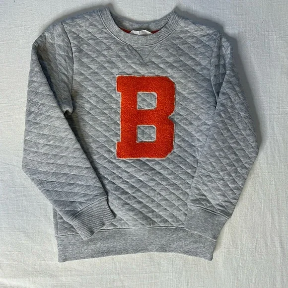 Gray Sweatshirt, B letterman - H&M - US 6x/7 years - Picture 1 of 2